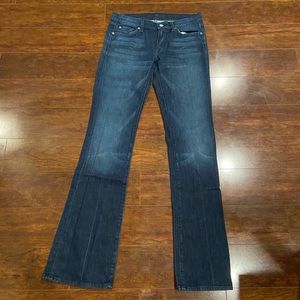 7 dark wash bootcut jeans. Size 28